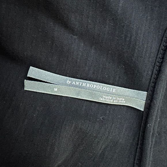 ANTHROPOLOGIE Long Sleeve Black Ruffled V-Neck Top - Picture 8 of 11